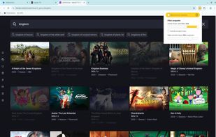 Hotstar - search results page