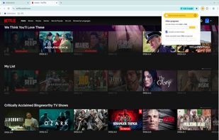 Netflix - home page