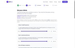 Set and weight your own scoring criteria