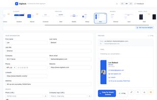 Email signature generator