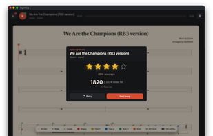 Star rating at the end