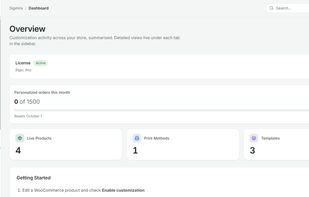 dashboard screenshot