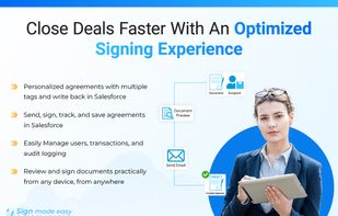 Sign Made Easy streamlines eSignatures in Salesforce with easy tracking and automation. Close deals faster and enjoy a secure, seamless signing experience.