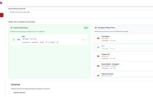 Create a playlist with drag-and-drop.