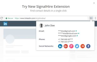 Emails and phone numbers retrieval from LinkedIn