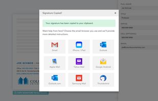 Signature.email screenshot 1