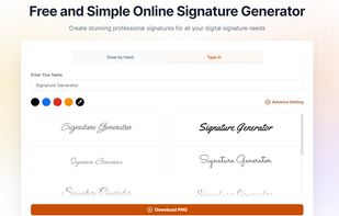 Signature Generator screenshot 1