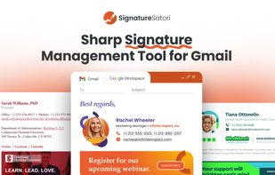 Create and manage high-quality signatures using a professional email signature generator designed specifically for Gmail users.