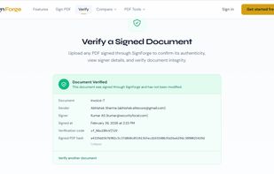 Signature Audit Trail