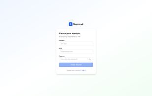 SignovaX screenshot 1