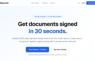 SignovaX screenshot 1