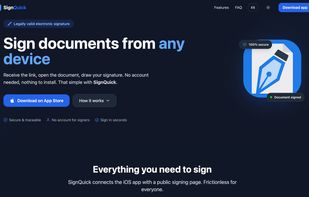 SignQuick screenshot 1