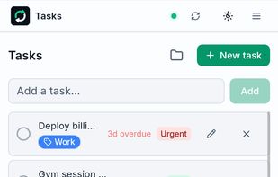 Mobile: Tasks, light