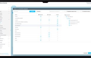 Example application developed with Silicon Low Code used to manage roles and rights for user groups