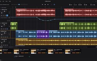 Arrange clips on the multitrack timeline