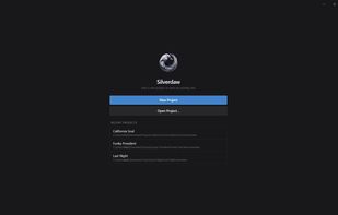 Create new projects or open saved projects