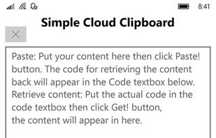Simple Cloud Clipboard screenshot 3