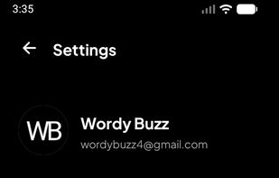 Settings Menu