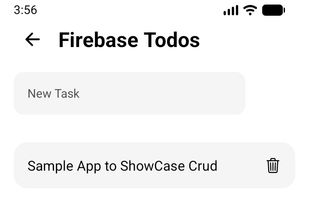 Sample App with Firebase