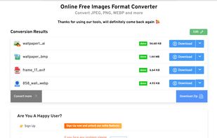 Image conversion result