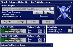 Simple Internet Meter Lite screenshot 1