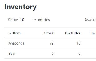 Simple Inventory screenshot 1