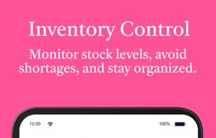 Inventory stock management, get low stock reminders and more.