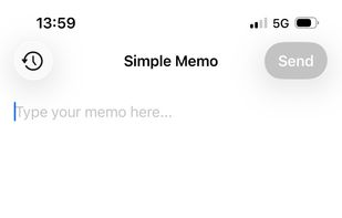Simple Memo - Captio-style screenshot 1