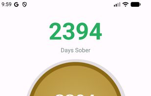 Simple Sobriety Tracker screenshot 1
