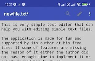 Simple Text Editor for Android screenshot 1