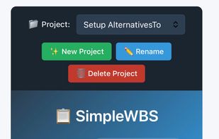 Simple WBS screenshot 1