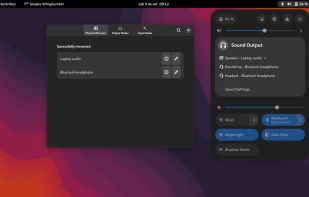 Simple WirePlumber GUI screenshot 1