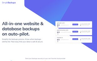 SimpleBackups - Overview