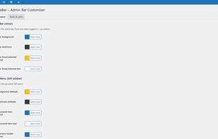 SimpleBar settings page.