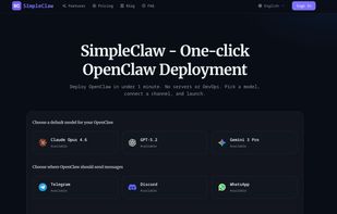 SimpleClaw screenshot 1
