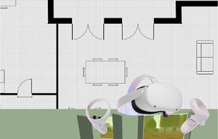 View floor plans in 3D on your desktop, or in VR on a VR Headset