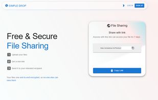 File Share link page