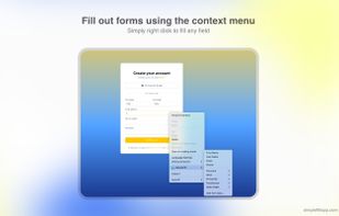 SimpleFill - Browser Form Filler screenshot 1