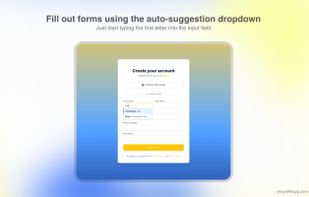 SimpleFill - Browser Form Filler screenshot 1