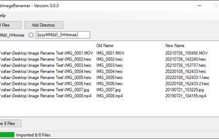 SimpleImageRenamer screenshot 1
