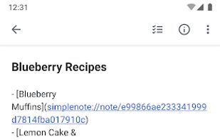 Simplenote screenshot 1
