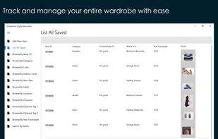 SimpleOne Digital Wardrobe screenshot 1