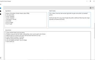 SimpleOne Recipe Manager screenshot 1