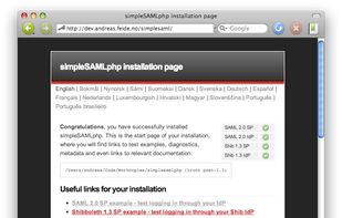 Installation page