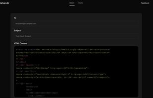 send html emails quickly