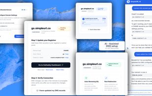 Connect your domain in 60 seconds with AI