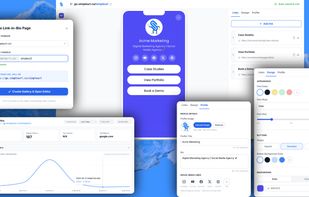 A link-in-bio page with your own domain