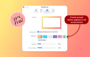 Selection of background gradients
