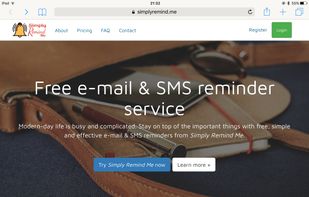 Simply Remind Me is a free e-mail and SMS reminder service.