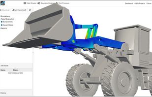 Wheel Loader in the SimScale Workbench